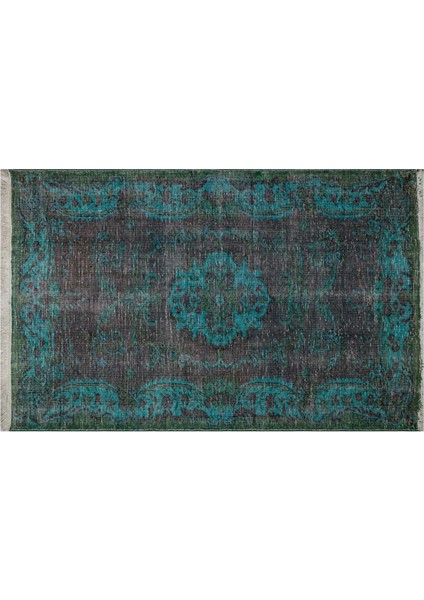 El Dokuma %100 Yün Türk Vintage Halı Yerli Üretim ÖLÇÜ;160X253