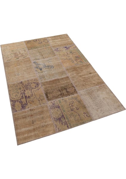 Modern El Dokuma Patchwork Halı Vintage Detaylı ÖLÇÜ;120 x 180 fırsatları