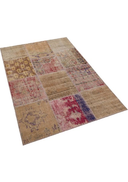 Modern El Dokuma Patchwork Halı Vintage Detaylı ÖLÇÜ;120 x 180 fırsatları