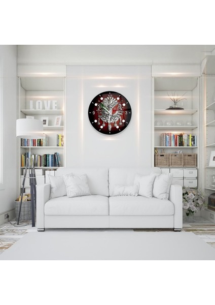 Osmanlı Arması Cam Saat - 40 cm fiyatları