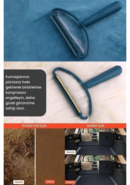 Çift Taraflı Elbise Tiftik Ve Tüy Toparlayıcı Kazak Hırka Halı Plastik Kumaş Tüy Alma