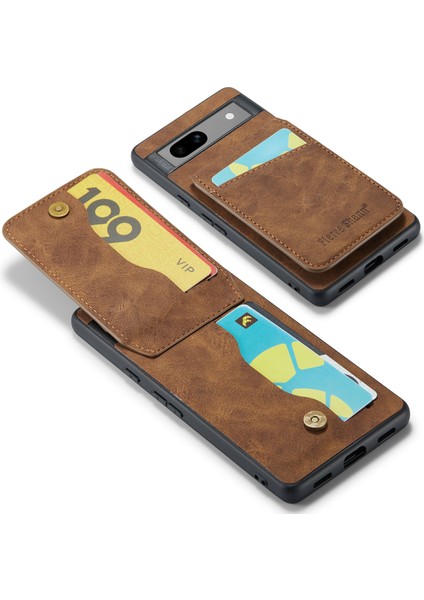 Google Pixel 8 Kickstand Tasarımı Pu+Tpu Kapak (Yurt Dışından)