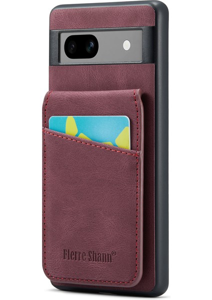 Google Pixel 8 Kickstand Tasarımı Pu+Tpu Kapak (Yurt Dışından)