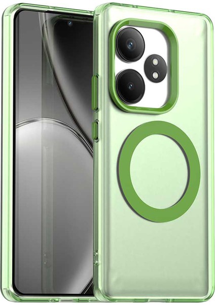 Realme Gt 6t 5g / Gt 6 5g Pc+Tpu+Pet Düşmeyi Önleyici Telefon Kapağı Magsafe ile Uyumlu (Yurt Dışından)