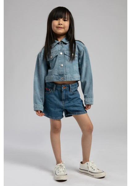 Star Kız Çocuk Jean Ceket Denim