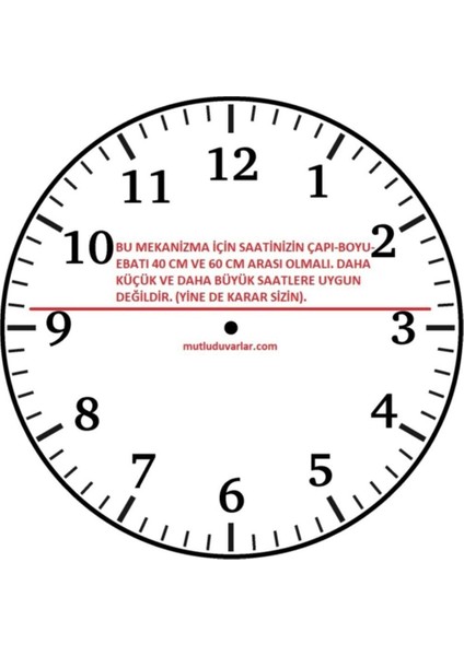 18 cm Yelkovan Akrep Duvar Saati Mekanizma fiyatları