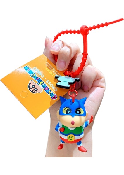 Karikatür Pastel Boya Küçük Yeni Süpermen Araba Anahtarlık Çekicilik Sevimli Bebek Çekicilik Anahtarlık (Yurt Dışından)