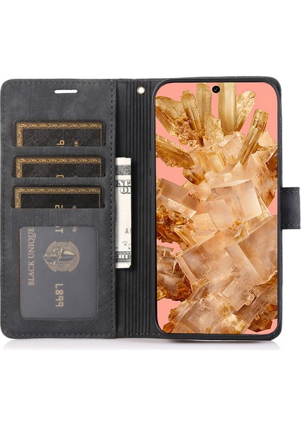 Google Pixel 8 Orkide Deri Kapak Telefon Cüzdanı (Yurt Dışından)