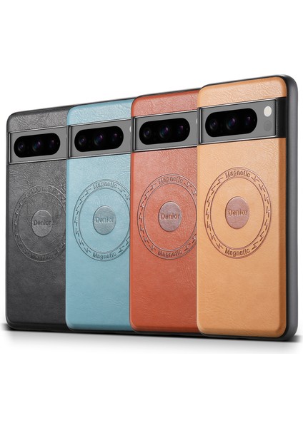 Google Pixel 8 Pro Manyetik Telefon Kılıfı Pu Deri+Pc+Tpu Kapak (Yurt Dışından)