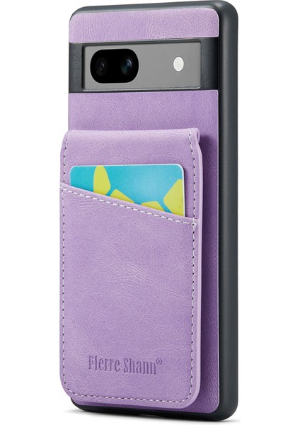 Google Pixel 7A Rfıd Engelleme Kart Yuvaları Pu+Tpu Telefon Kapağı (Yurt Dışından)