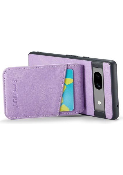 Google Pixel 7A Rfıd Engelleme Kart Yuvaları Pu+Tpu Telefon Kapağı (Yurt Dışından) modelleri