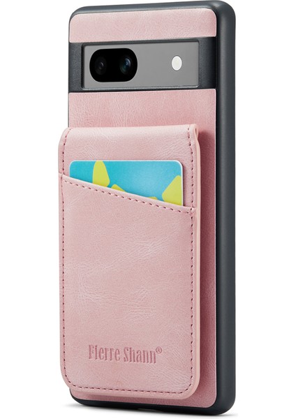 Google Pixel 7A Rfıd Engelleme Kart Yuvaları Pu+Tpu Telefon Kapağı (Yurt Dışından)