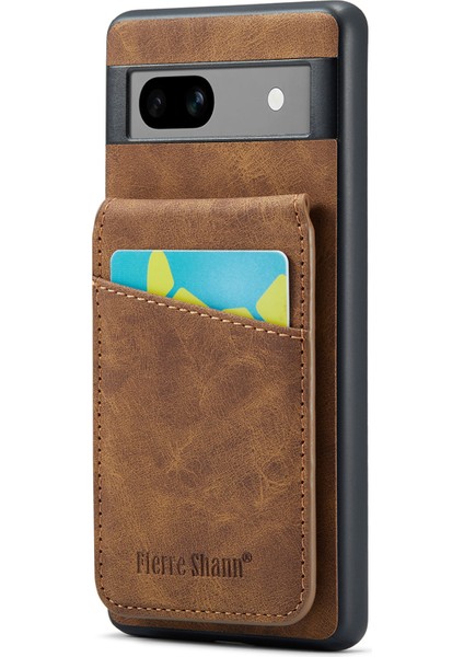 Google Pixel 7A Rfıd Engelleme Kart Yuvaları Pu+Tpu Telefon Kapağı (Yurt Dışından)