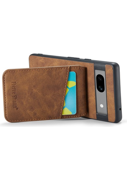 Google Pixel 7A Rfıd Engelleme Kart Yuvaları Pu+Tpu Telefon Kapağı (Yurt Dışından) modelleri