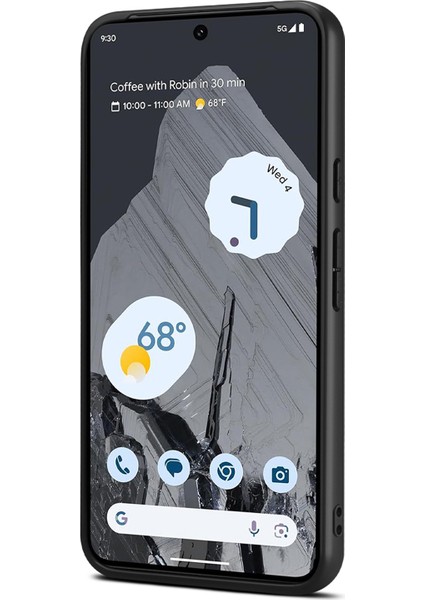Google Pixel 8 Pro Düşme Önleyici Pc+Tpu+Pu Deri Buzağı Dokusu Telefon Koruyucu (Yurt Dışından)