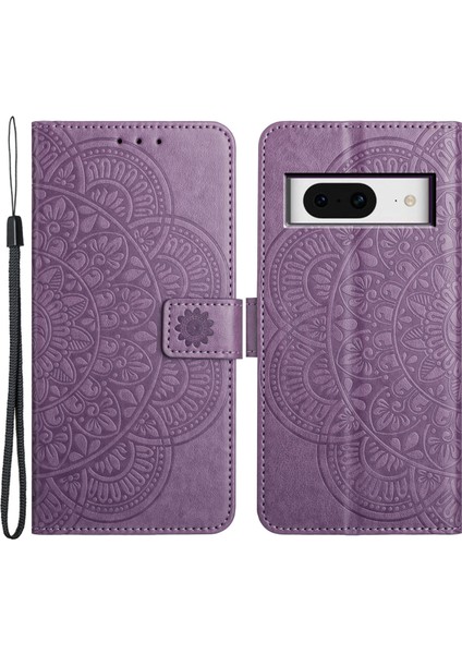 Google Pixel 8 Pu Deri Folyo Standı Görünüm Kapağı (Yurt Dışından)