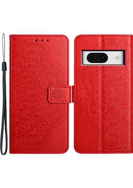 Google Pixel 8 Pu Deri Folyo Standı Görünüm Kapağı (Yurt Dışından)