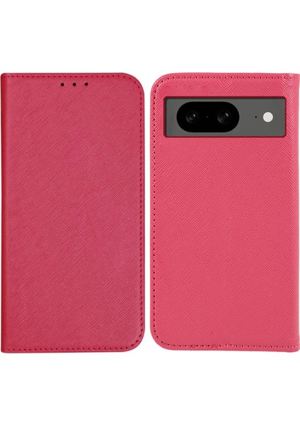 Google Pixel 8 Manyetik Otomatik Kapanan Kapak Darbeye Dayanıklı Kapak (Yurt Dışından)