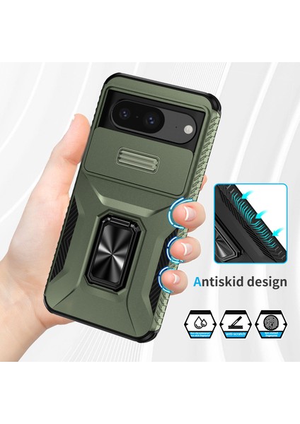 Google Pixel 8 Dar Kesim Döndürme Çubuğu Kapağı (Yurt Dışından)