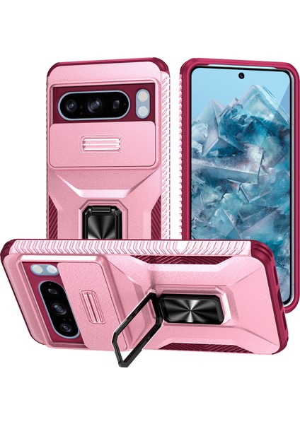 Google Pixel 8 Pro Telefon Kılıfı Kickstand Koruyucu Kapak (Yurt Dışından)