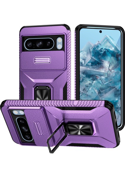 Google Pixel 8 Pro Telefon Kılıfı Kickstand Koruyucu Kapak (Yurt Dışından)