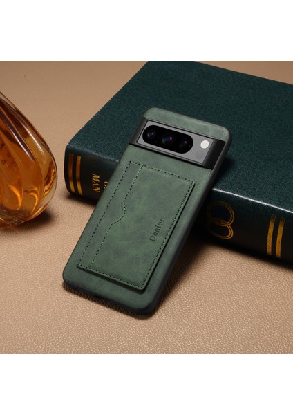 Google Pixel 8 Pro Deri+Tpu+Pc Kickstand Koruyucu Kapak (Yurt Dışından)