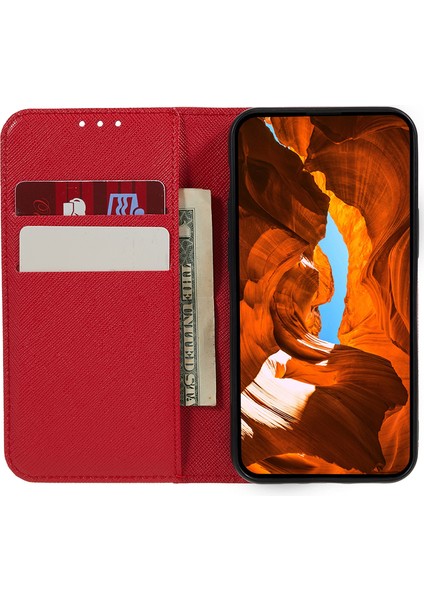 Google Pixel 8 Pro Pu Deri Cüzdan Desteği Standı Manyetik Düşmeye Dayanıklı Kapak (Yurt Dışından)