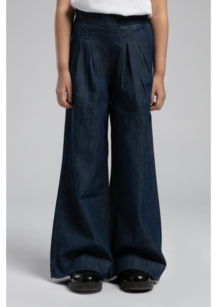 Lisa Kız Çocuk Jean Pantolon Dark Blue