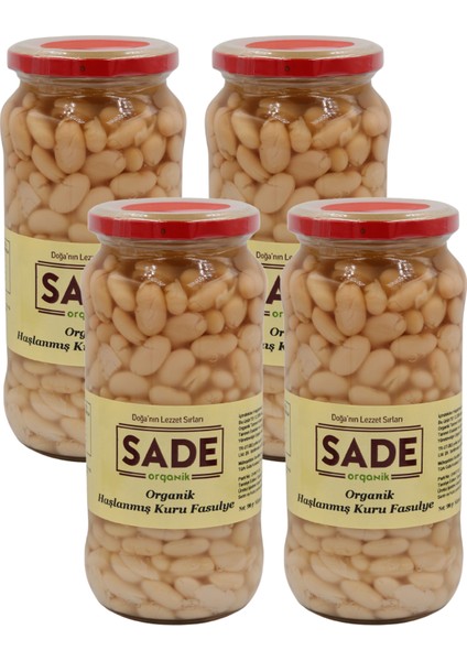 Haşlanmış Kuru Fasulye 400 gr 4'lü Paket