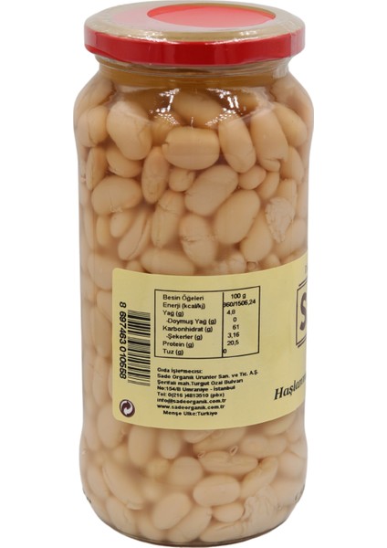 Haşlanmış Kuru Fasulye 400 gr 4'lü Paket