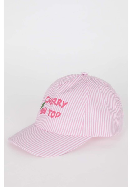 Kız Çocuk Çizgili Cap Şapka D8426A825SM