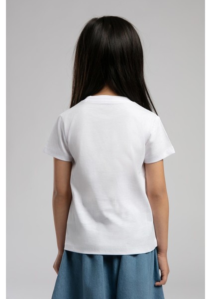 Dreams Kız Çocuk T-Shirt Beyaz