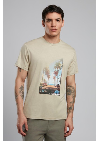 Montay Erkek O Yaka T-Shirt Bej fiyatları