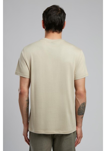 Montay Erkek O Yaka T-Shirt Bej modelleri