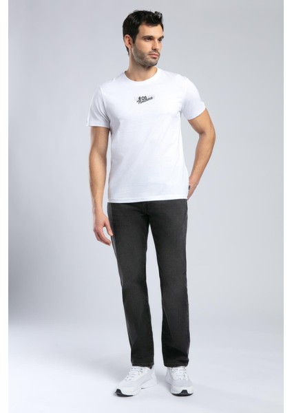 Santino Erkek O Yaka T-Shirt Beyaz