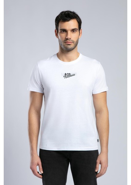 Santino Erkek O Yaka T-Shirt Beyaz fiyatları