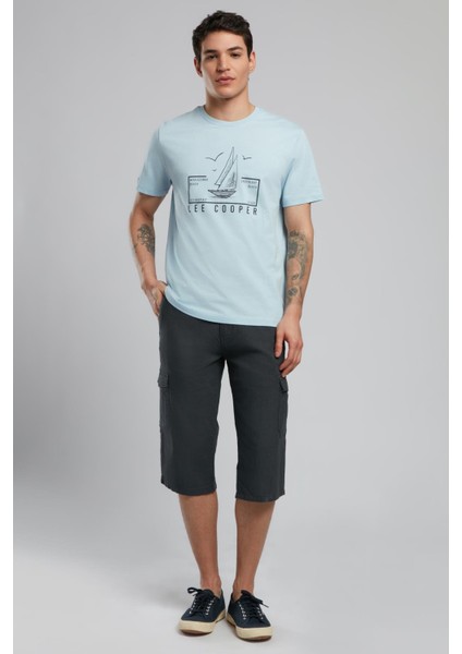 Mark Erkek O Yaka T-Shirt A.mavi