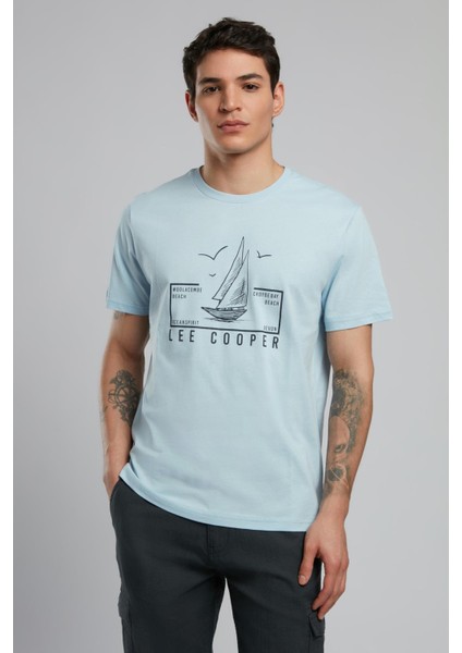 Mark Erkek O Yaka T-Shirt A.mavi