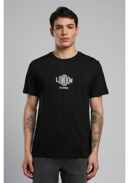 Lev Erkek O Yaka T-Shirt Siyah fiyatları