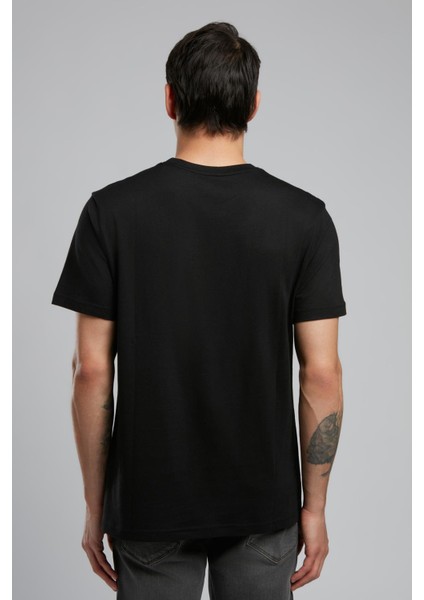 Lev Erkek O Yaka T-Shirt Siyah modelleri