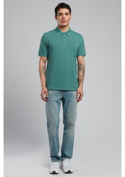 Twins Erkek Polo Yaka T-Shirt Çağla Yeşili