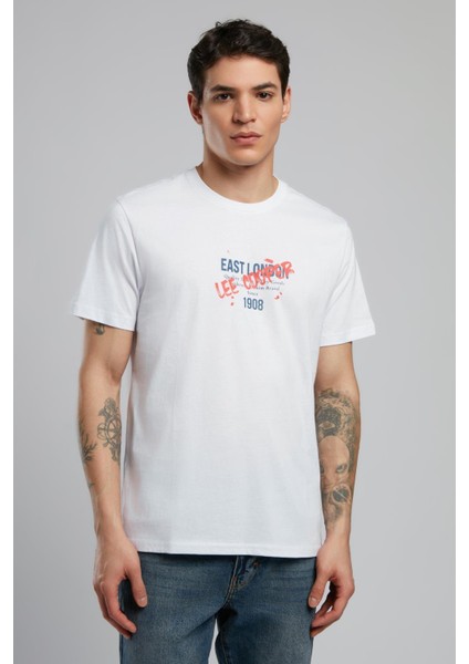 Orsino Erkek O Yaka T-Shirt Beyaz