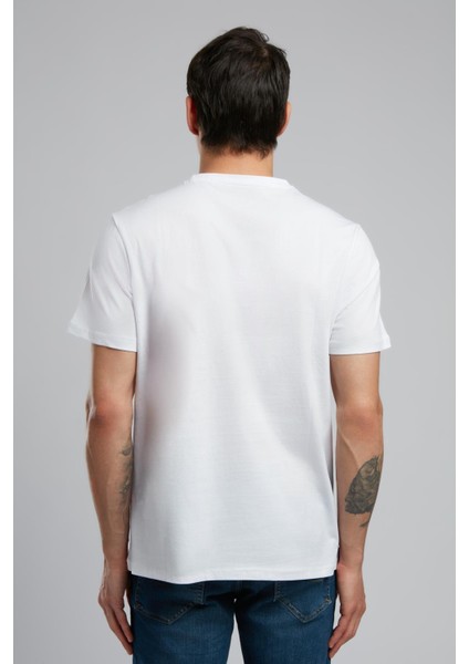 England Erkek O Yaka T-Shirt Beyaz modelleri