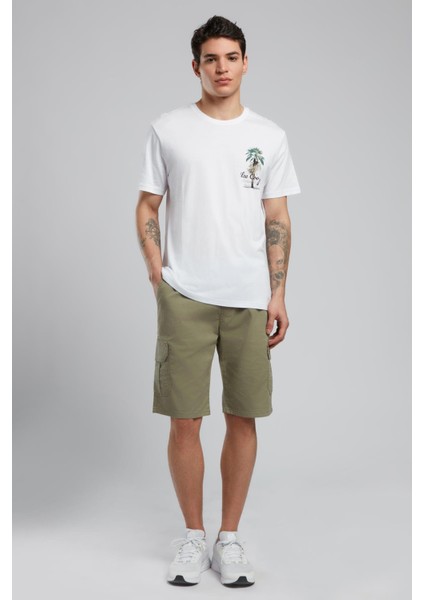 Gavino Erkek O Yaka T-Shirt Beyaz