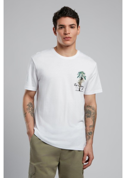 Gavino Erkek O Yaka T-Shirt Beyaz fiyatları