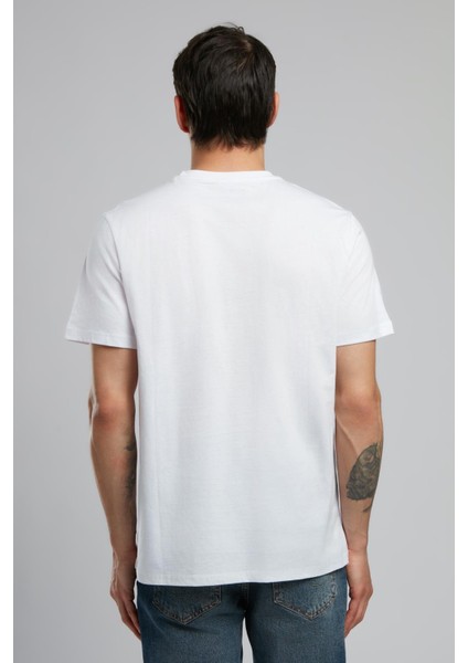 Orsino Erkek O Yaka T-Shirt Beyaz modelleri