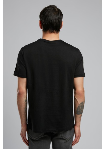 Tino Erkek O Yaka T-Shirt Siyah modelleri