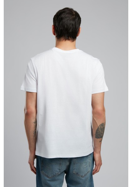 Tino Erkek O Yaka T-Shirt Beyaz modelleri