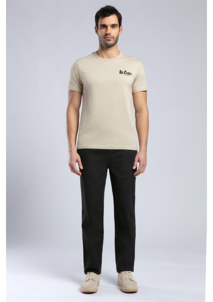Rinaldo Erkek O Yaka T-Shirt Bej