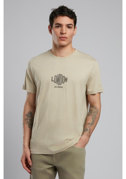 Lev Erkek O Yaka T-Shirt Bej fiyatları